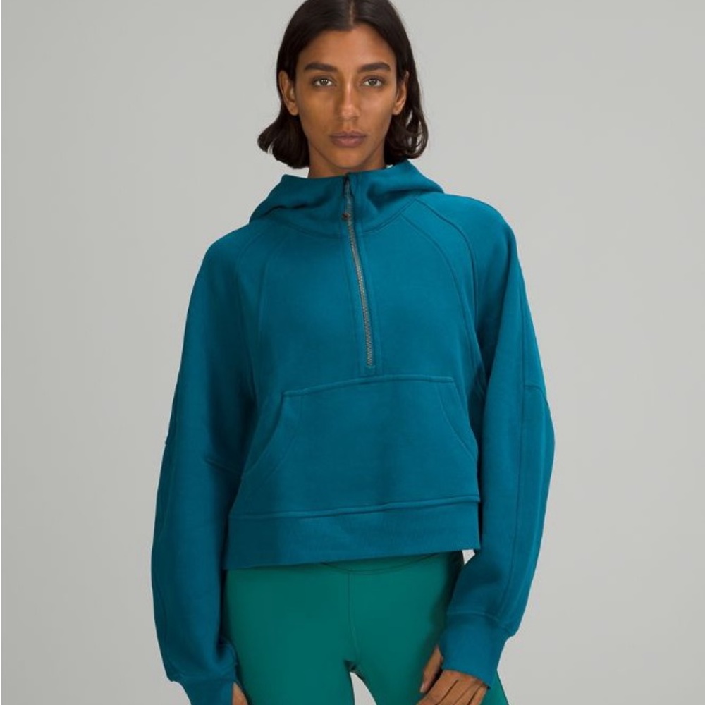 Lululemon Teal Quarter-Zip Suba Half Zip Women's